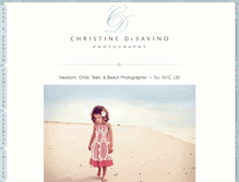 Tablet Screenshot of christinedesavino.com